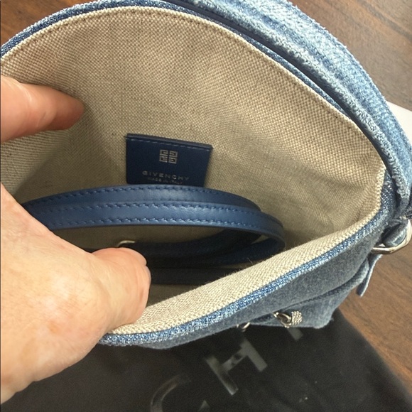 Givenchy Nano Voyou Tote Bag in Medium Blue Denim NWT - Picture 12 of 13